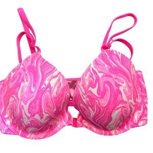 Victoria's Secret Pink and White Swirl Underwire Bra
